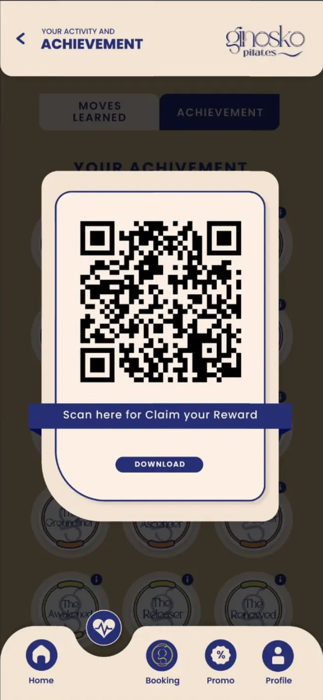 Ginosko Pilates Achievement in Exclusive Mobile App -https://ginoskopilates.id